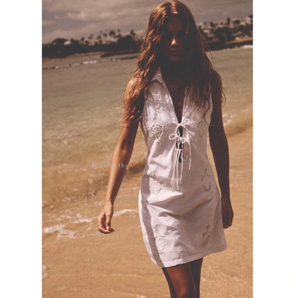 Zara POPLIN SHIRTDRESS - Picture 7 of 10